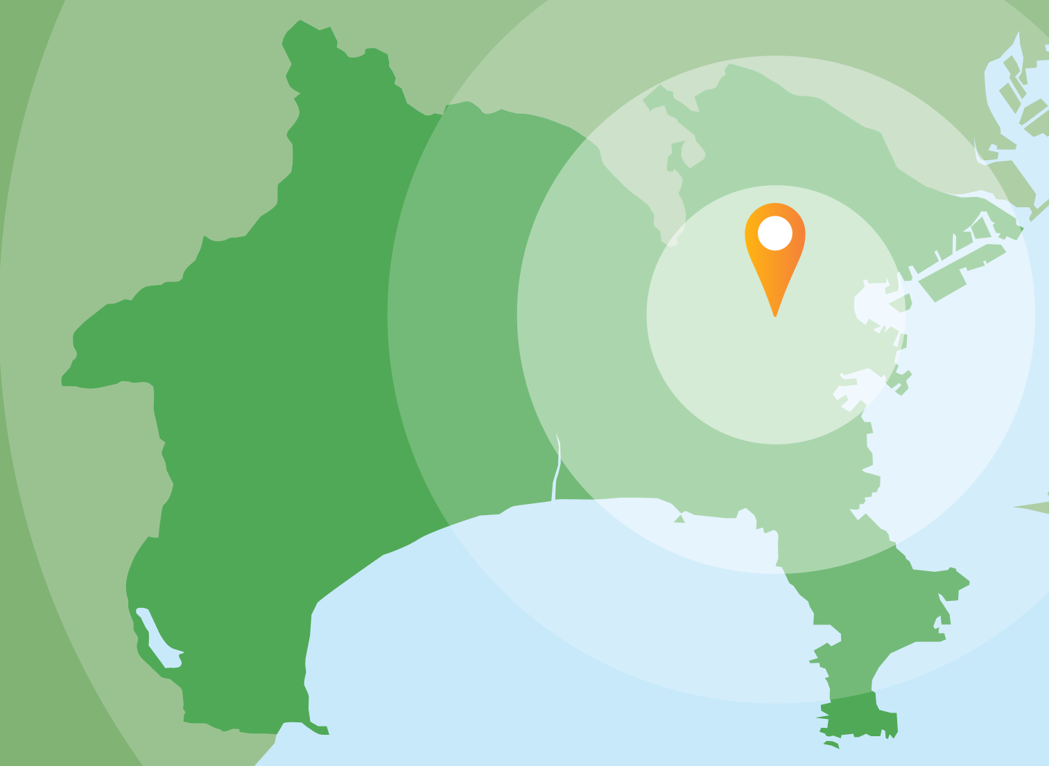 対応エリア地図